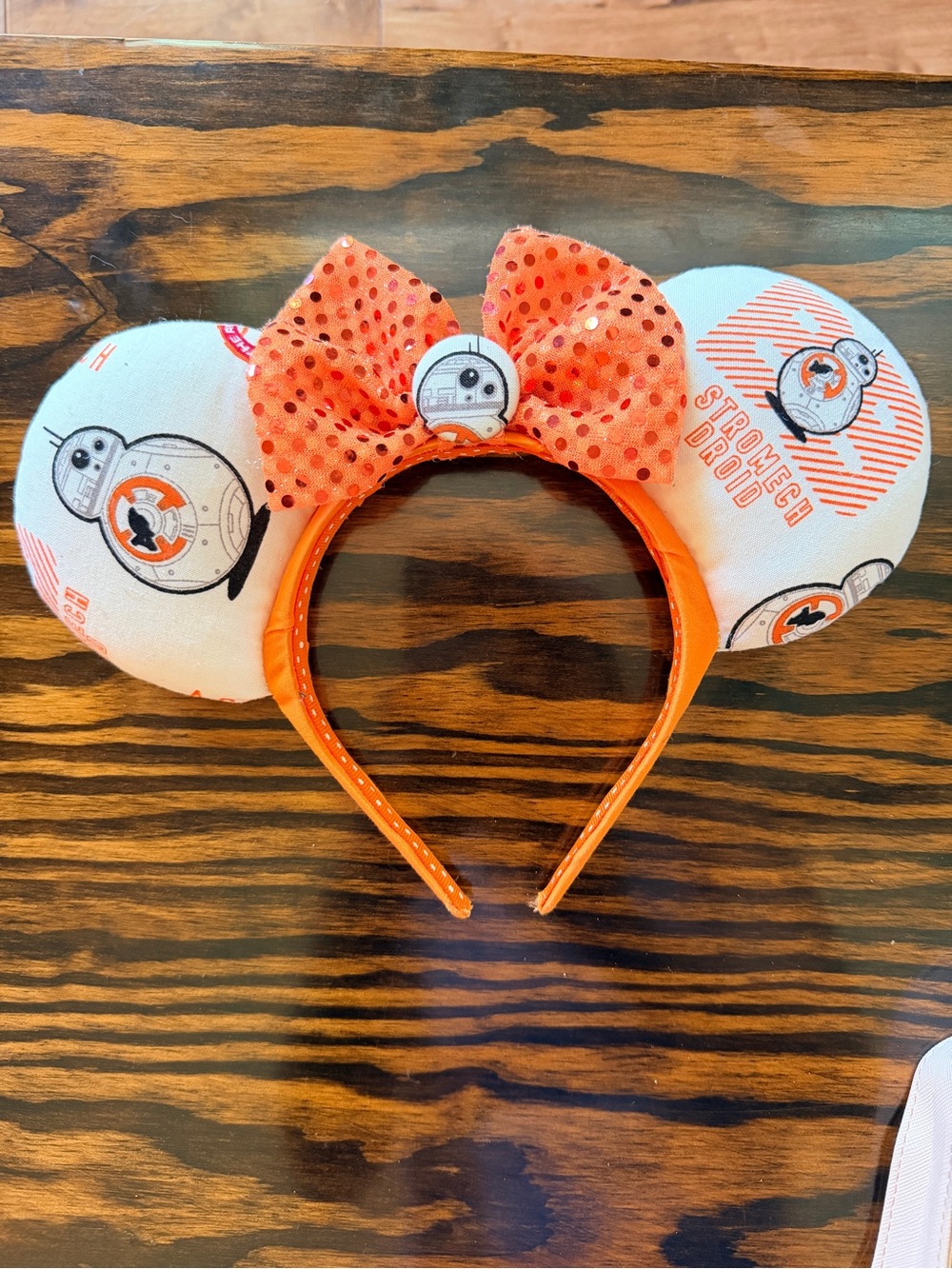 Star Wars BB-8 Orange Kids Mouse Ear Headband